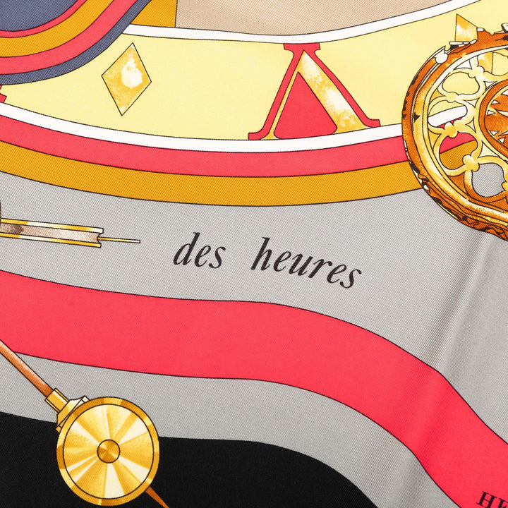 Hermès Parmi Les Fleurs Je Compte Les Heures Soie Foulard 90