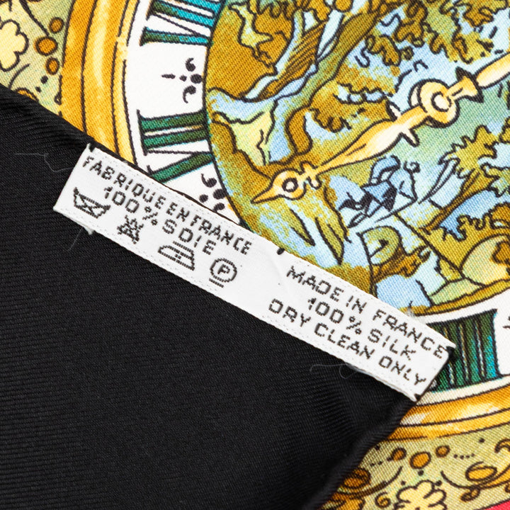 Hermès Parmi Les Fleurs Je Compte Les Heures Soie Foulard 90