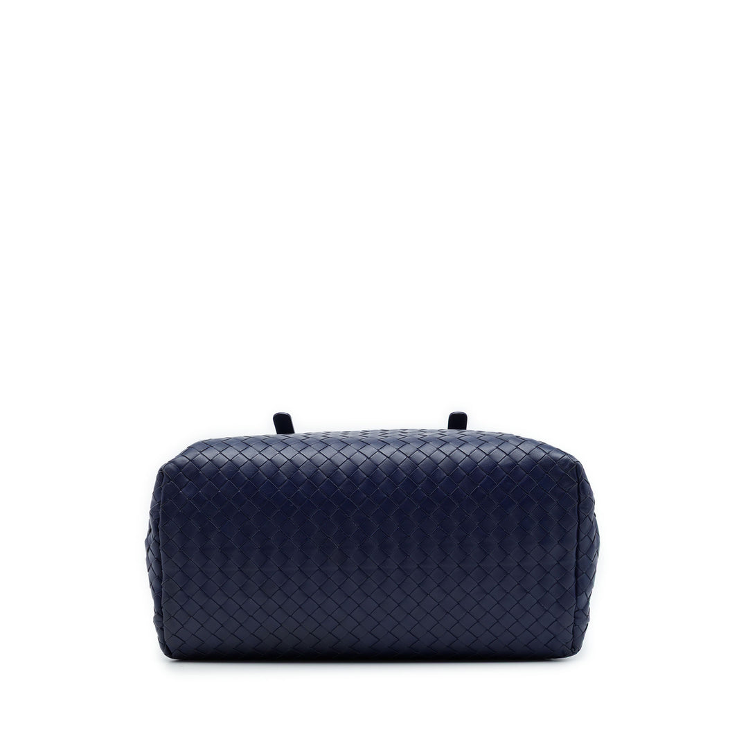 Bottega Veneta Sac à main Intrecciato Roma nappa Petit Bleu – vue 3 – GABY PARIS