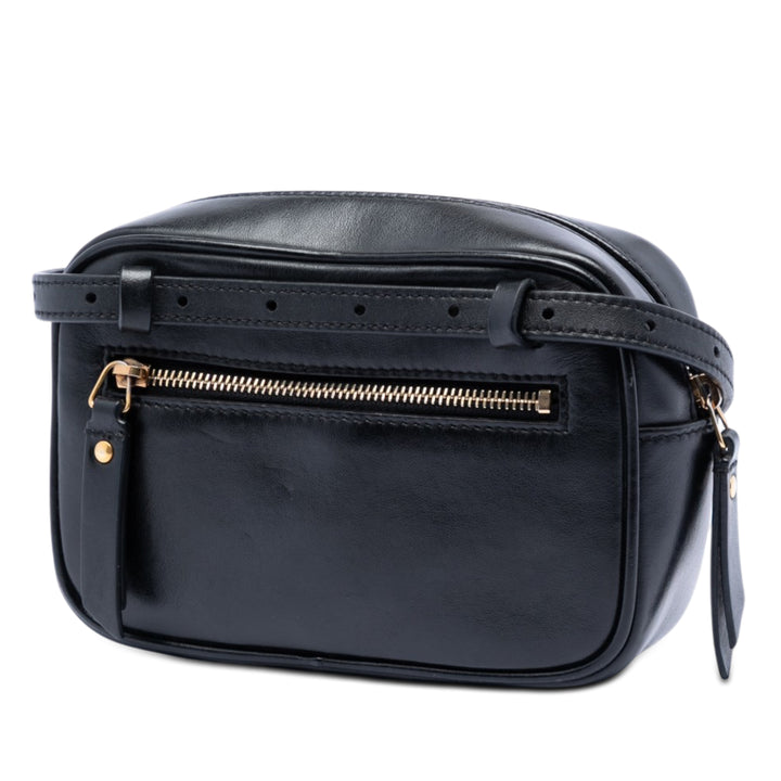 Saint Laurent Mini Matelasse Cuir de veau Monogram Lou Pompon Sac caméra