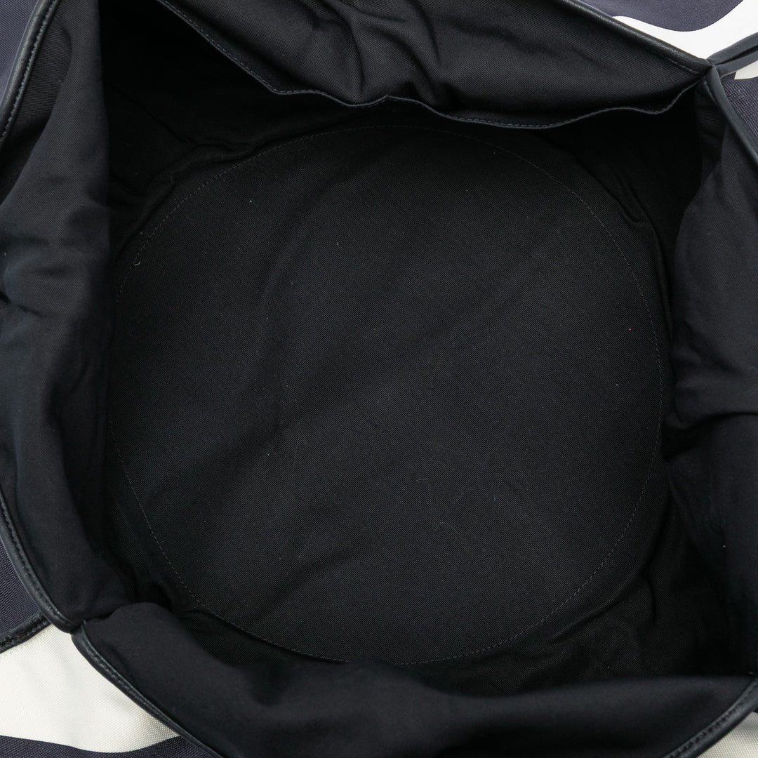 Chanel CC Toile Stripe Cabas