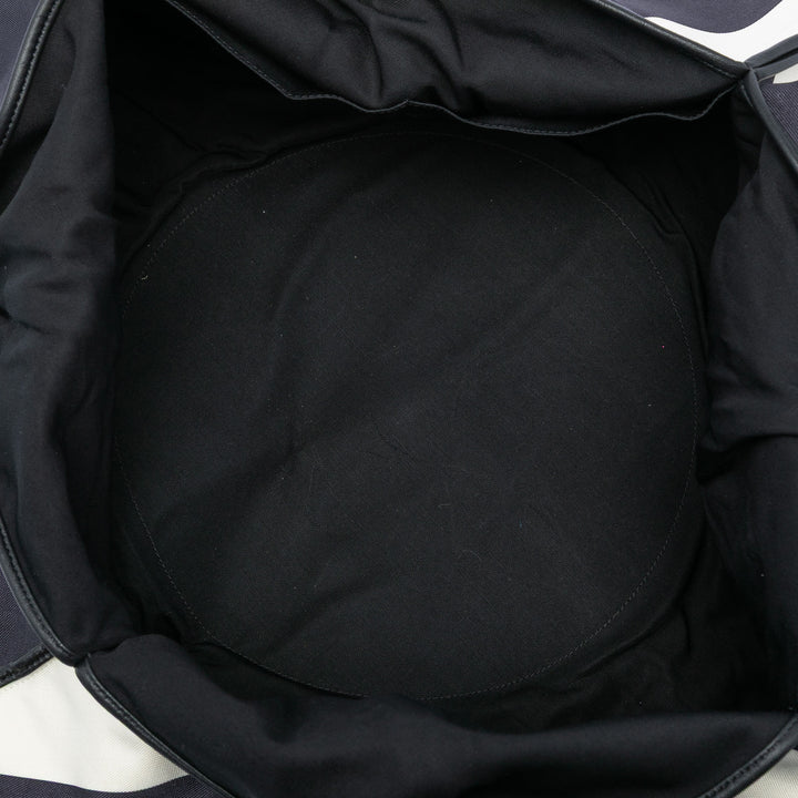 Chanel CC Toile Stripe Cabas