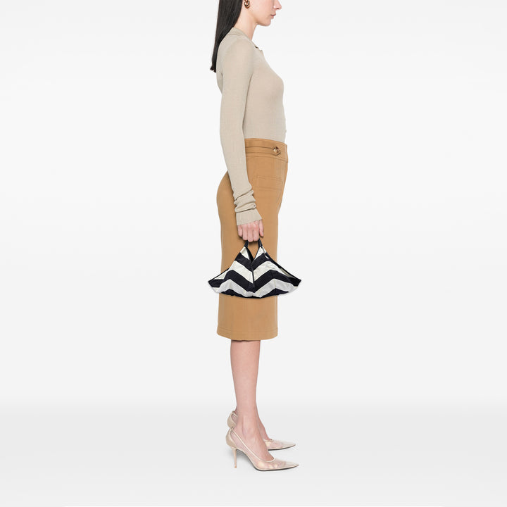 Chanel CC Toile Stripe Cabas