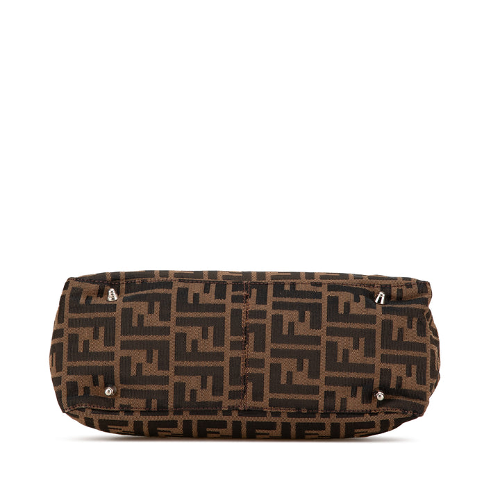 Small Zucca Canvas Twins Tote Brown - Gaby Paris