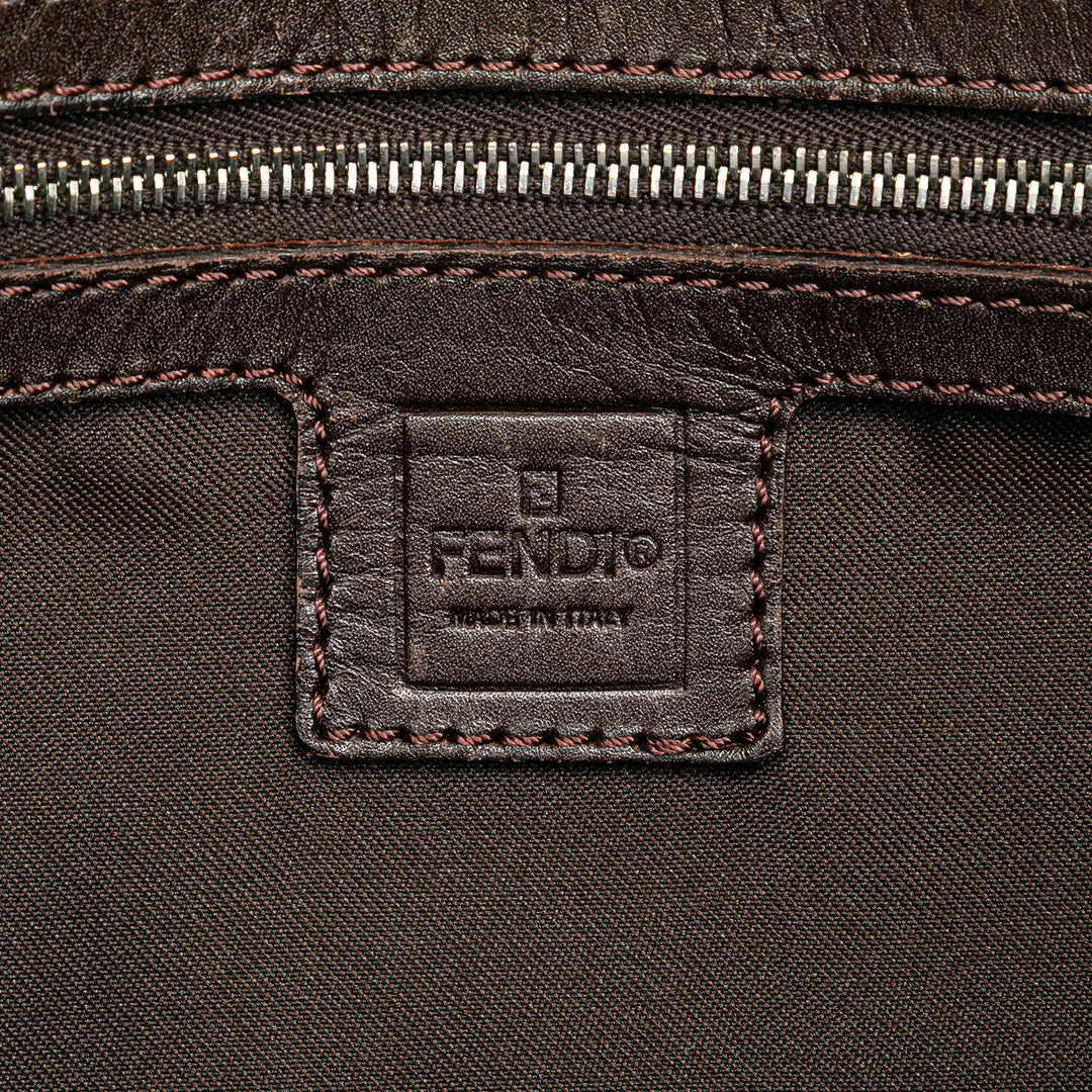 Small Zucca Canvas Twins Tote Brown - Gaby Paris