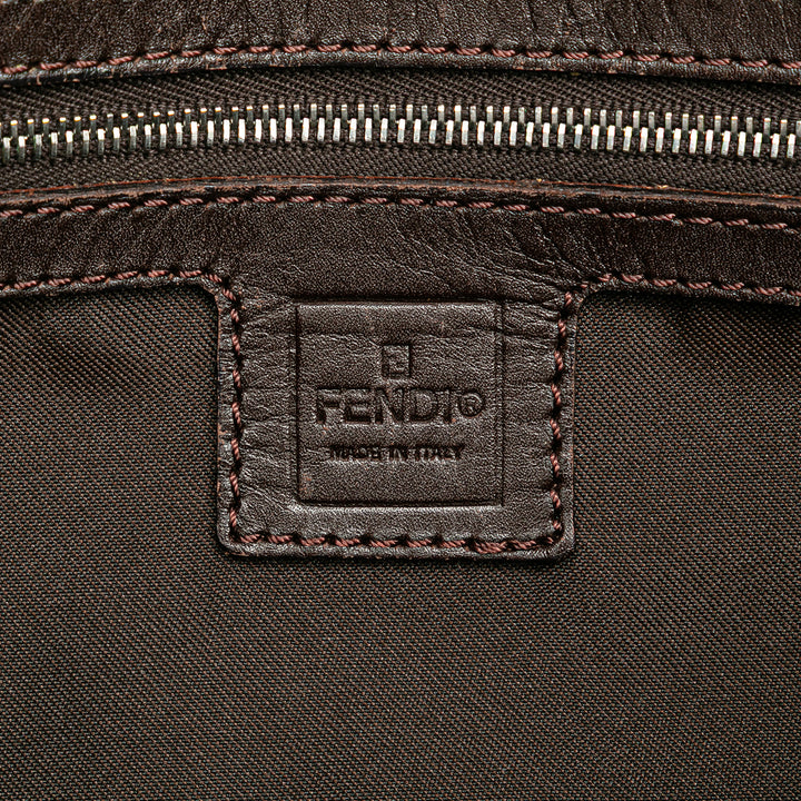 Small Zucca Canvas Twins Tote Brown - Gaby Paris