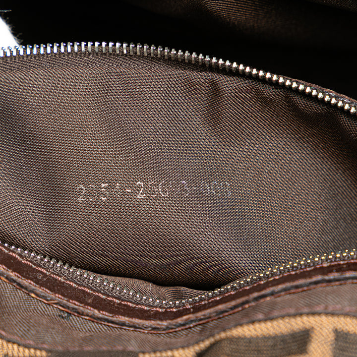 Small Zucca Canvas Twins Tote Brown - Gaby Paris