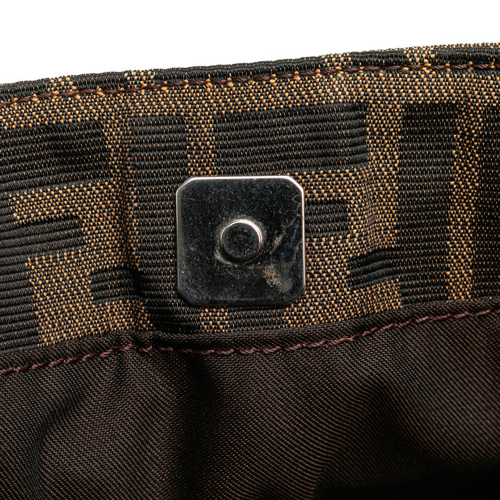 Small Zucca Canvas Twins Tote Brown - Gaby Paris