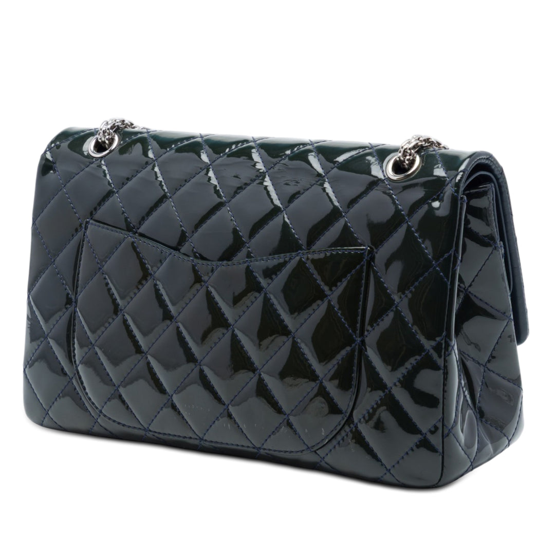 Chanel Matelassé Cuir verni Reissue 2.55 Double rabat 227