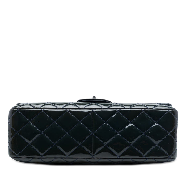 Chanel Matelassé Cuir verni Reissue 2.55 Double rabat 227