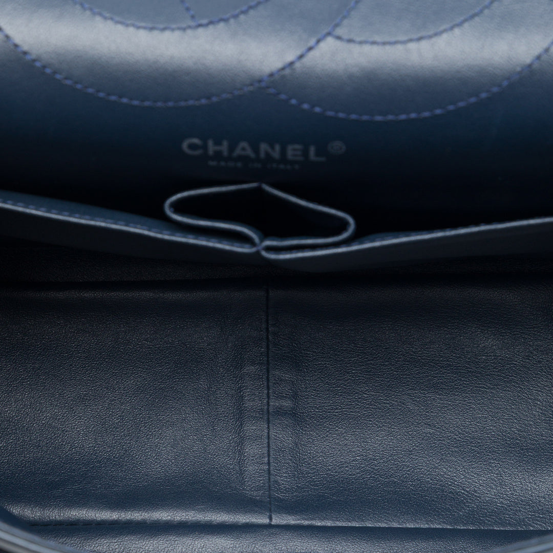 Chanel Matelassé Cuir verni Reissue 2.55 Double rabat 227