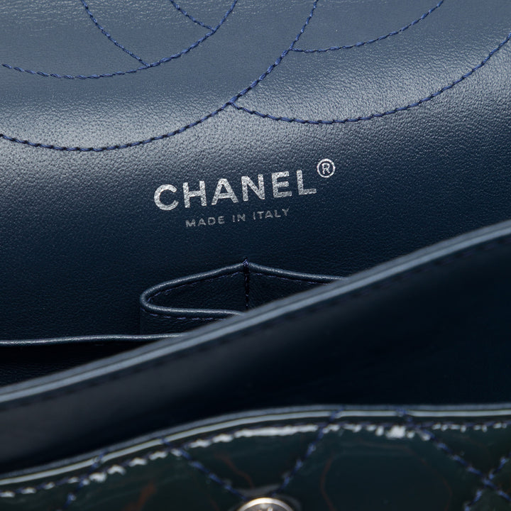 Chanel Matelassé Cuir verni Reissue 2.55 Double rabat 227