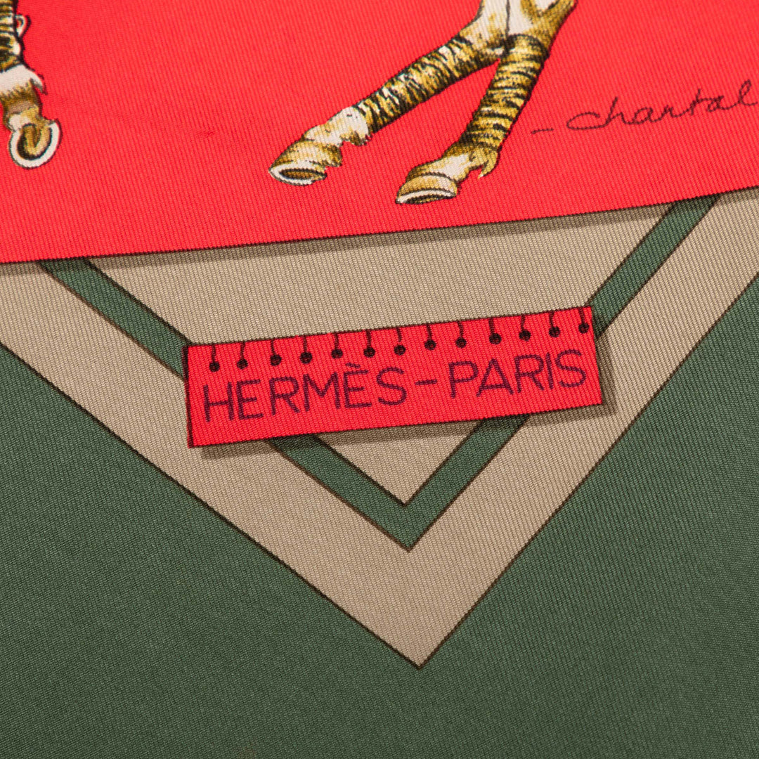 Hermès Le Monde du Polo Soie Foulard 90