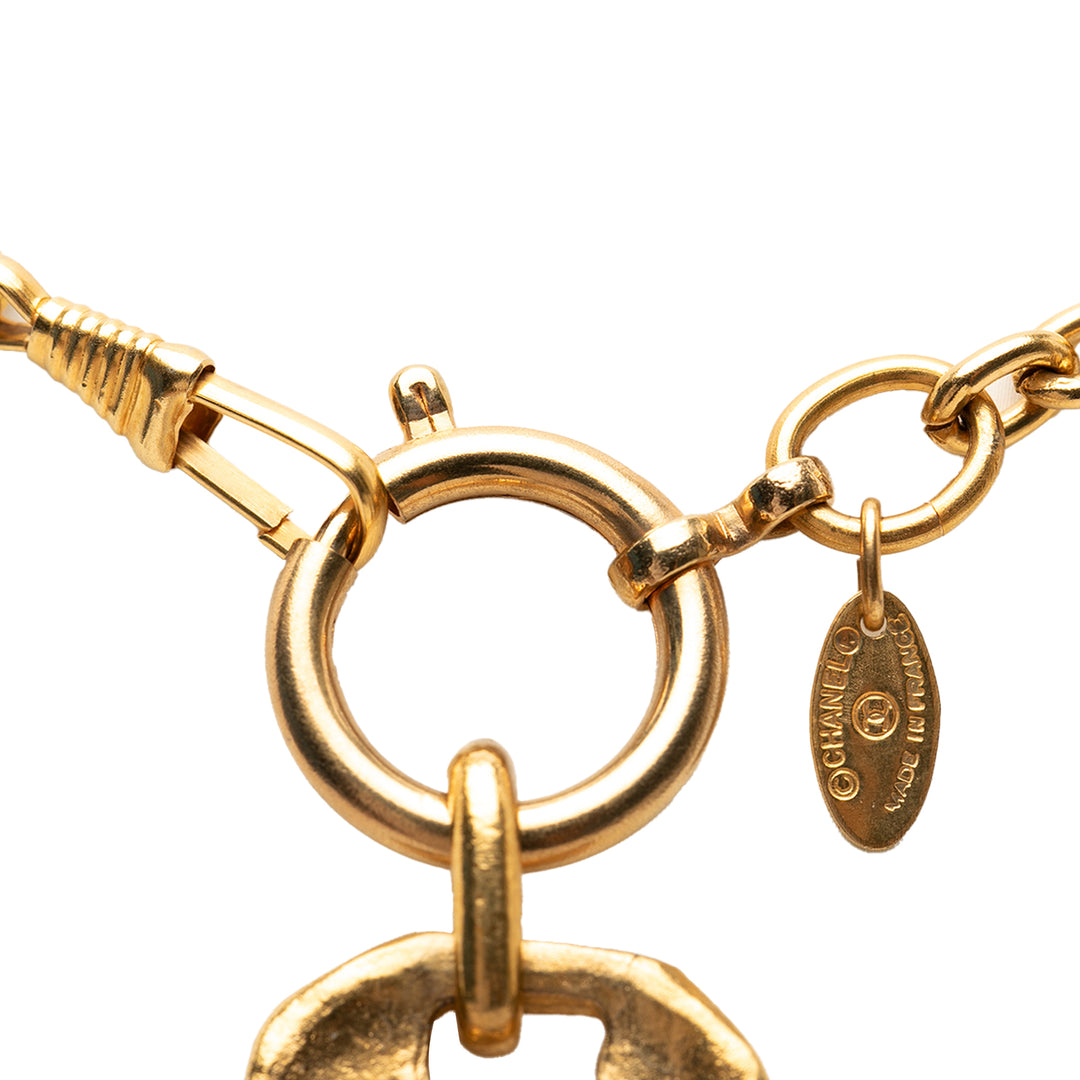 Chanel plaqué 31 Rue Cambon Plaque Pendant Collier
