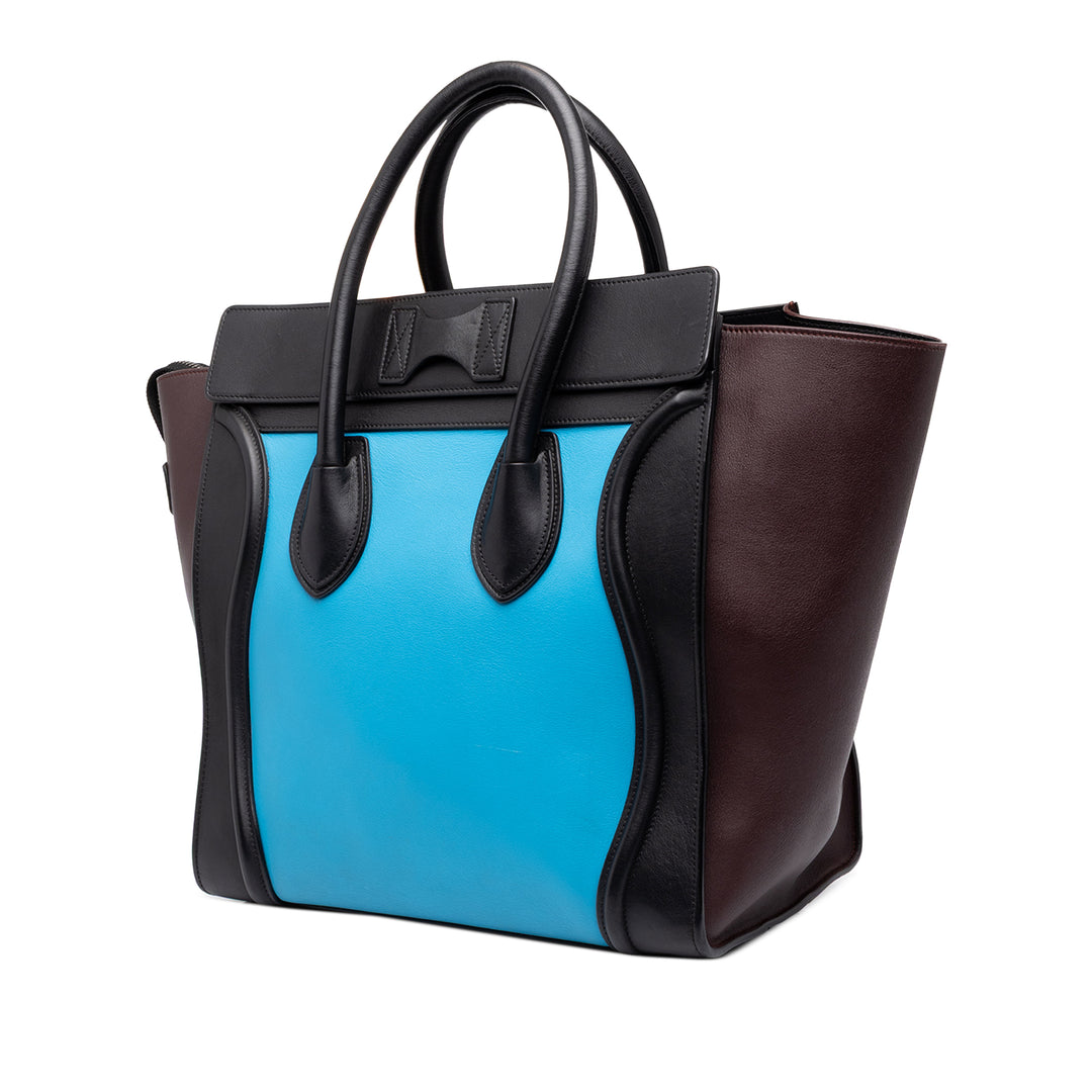 Celine Tricolore Luggage Cabas Micro Bleu – vue 2 – GABY PARIS
