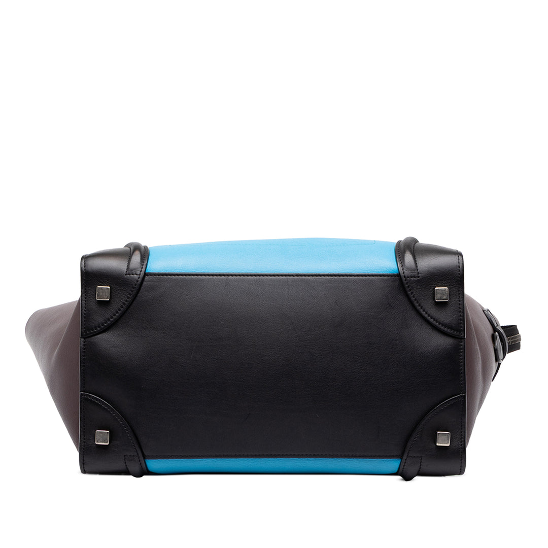 Celine Tricolore Luggage Cabas Micro Bleu – vue 3 – GABY PARIS