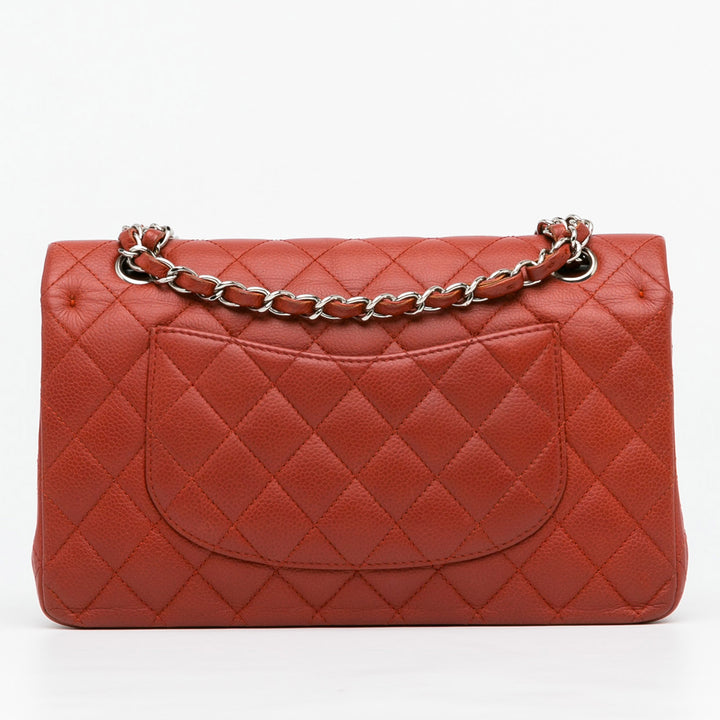 Medium Classic Caviar Double Flap Red - Gaby Paris