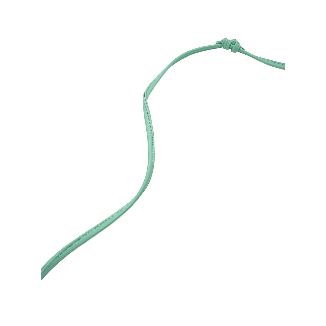 Chanel CC Matelassé Cordon Pochette Cuir d'agneau Vert – vue 9 – GABY PARIS