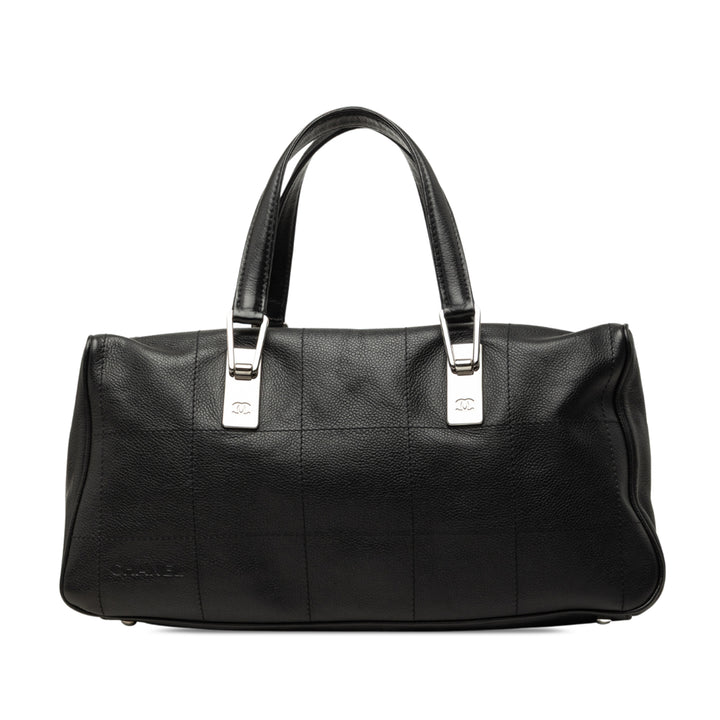 CC Carré Stitch Sac Cuir caviar Noir