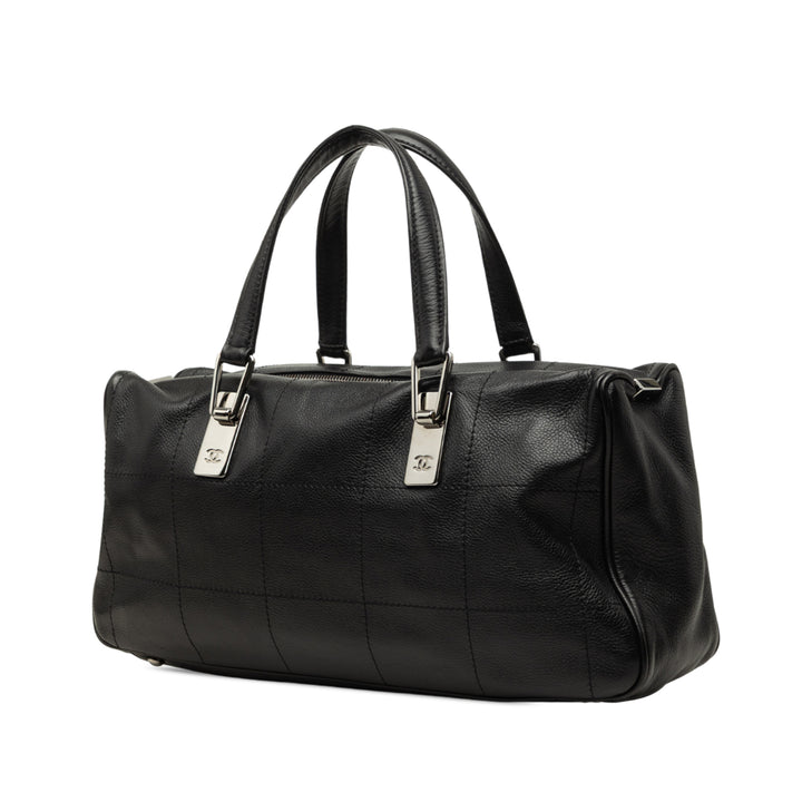 CC Carré Stitch Sac Cuir caviar Noir