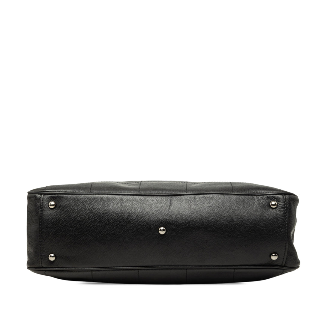 CC Carré Stitch Sac Cuir caviar Noir