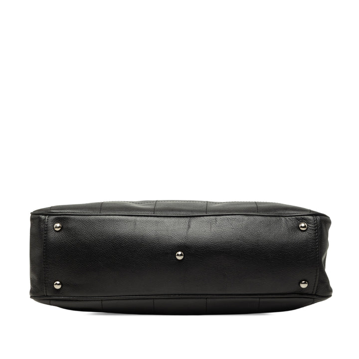CC Carré Stitch Sac Cuir caviar Noir