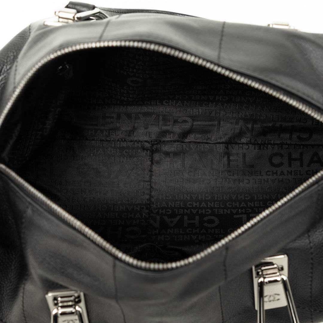 CC Carré Stitch Sac Cuir caviar Noir