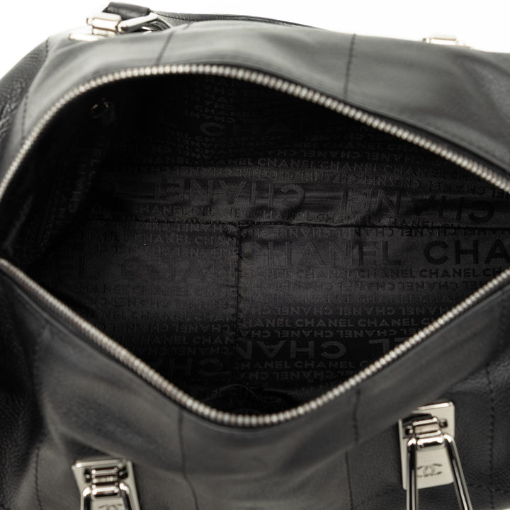 CC Carré Stitch Sac Cuir caviar Noir