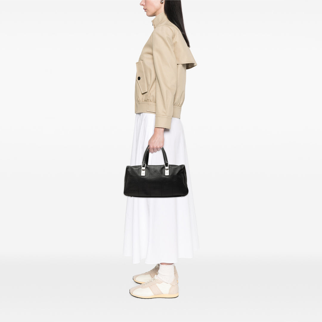 CC Carré Stitch Sac Cuir caviar Noir