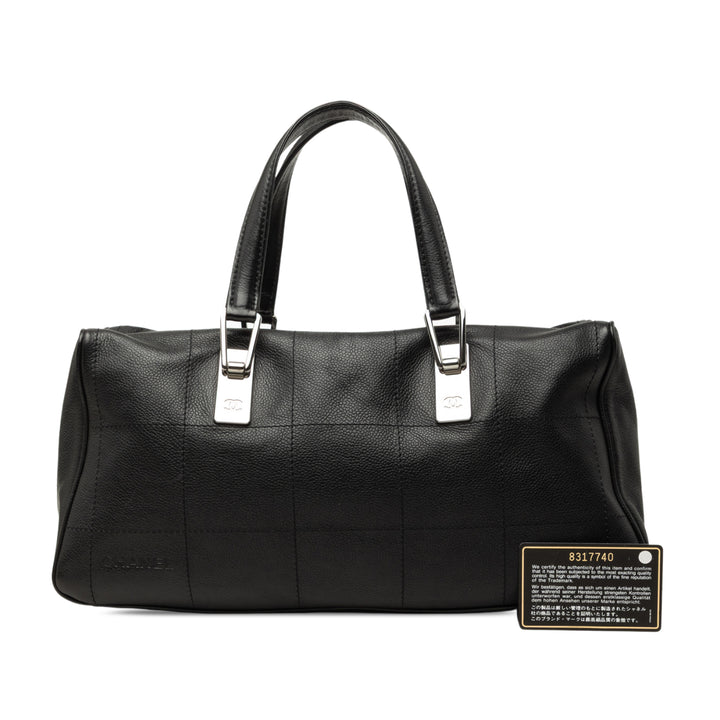 CC Carré Stitch Sac Cuir caviar Noir