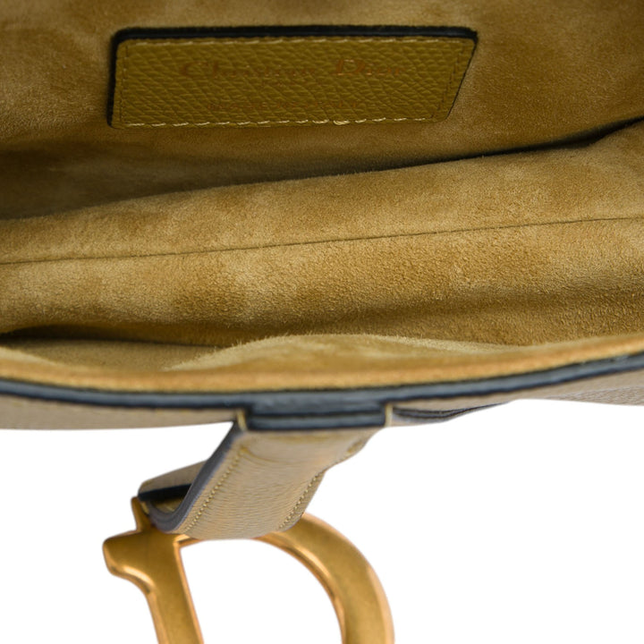 Dior Mini Cuir de veau grainé Saddle Sac