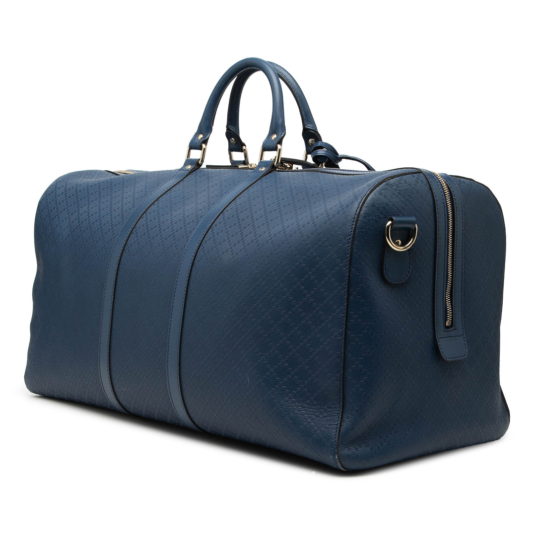Gucci Large Diamante Bright Cuir Carry On Duffle Sac