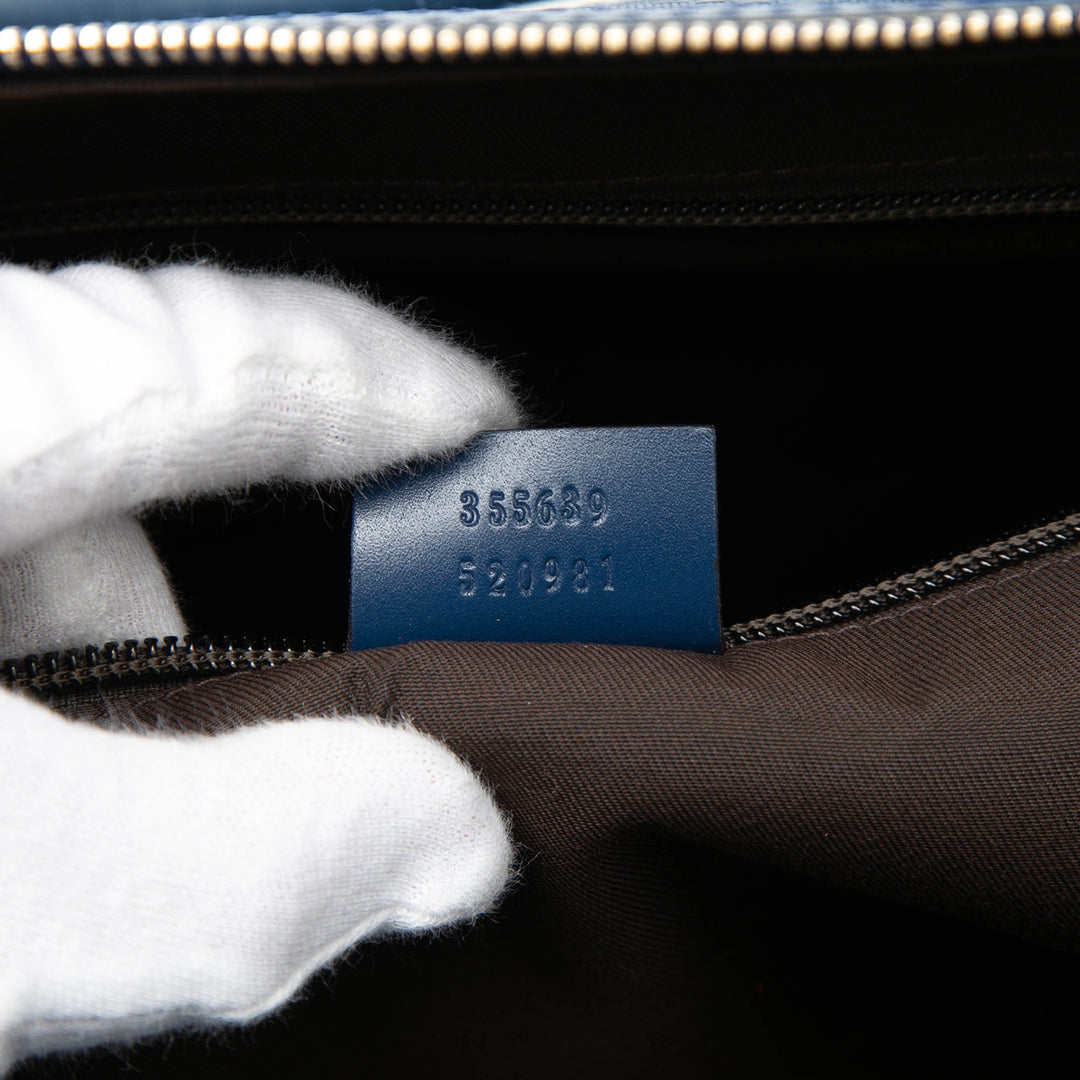 Gucci Large Diamante Bright Cuir Carry On Duffle Sac