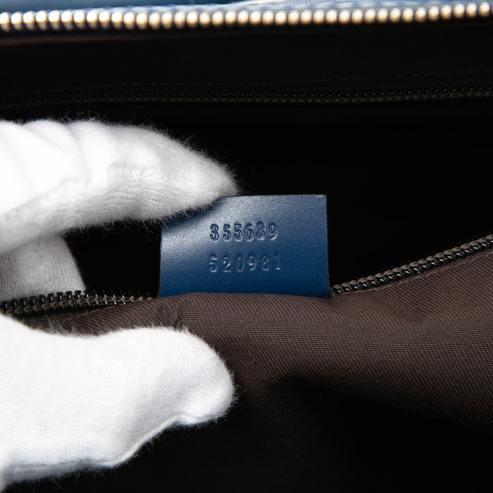 Gucci Large Diamante Bright Cuir Carry On Duffle Sac