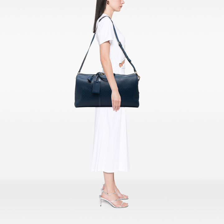 Gucci Large Diamante Bright Cuir Carry On Duffle Sac