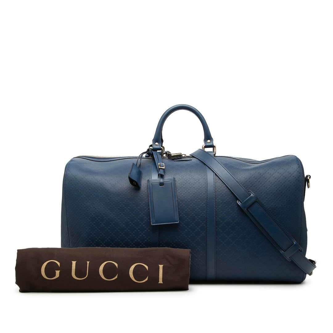 Gucci Large Diamante Bright Cuir Carry On Duffle Sac