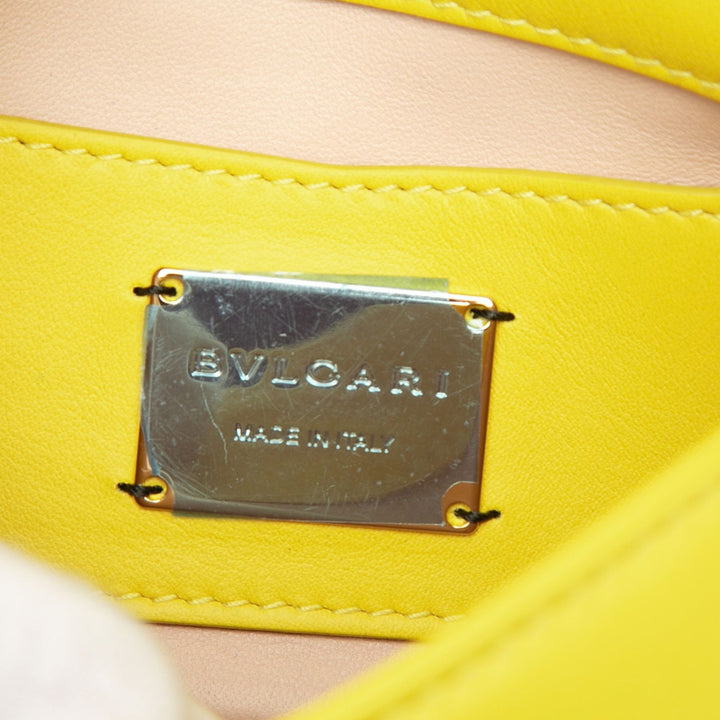 Bvlgari Sac bandoulière Serpenti Cabochon Chaîne Jaune – vue 5 – GABY PARIS