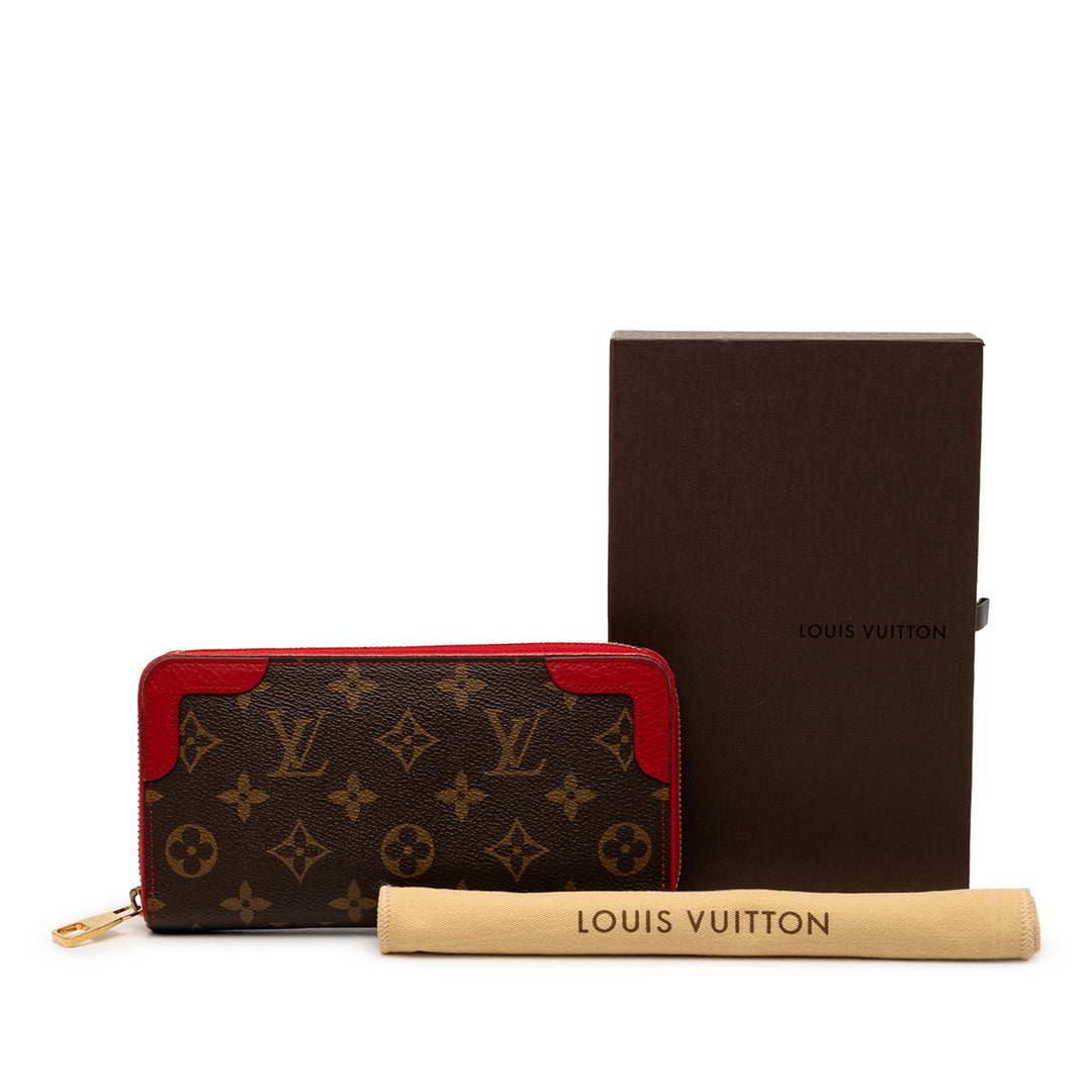 Louis Vuitton Monogram Retiro Zippy Portefeuille