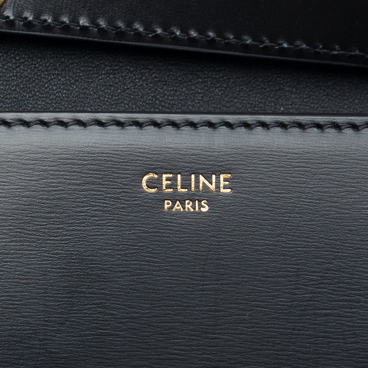 Celine brillant Cuir de veau Strass Triomphe Trapeze Sac bandoulière