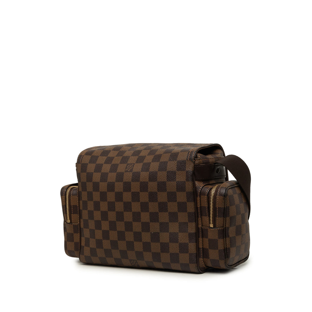 Louis Vuitton Melville Reporter Damier Ébène Marron – vue 2 – GABY PARIS