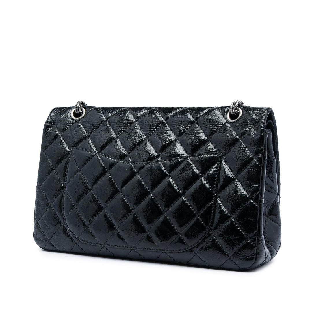 Chanel Matelassé froissé Cuir verni Reissue 2.55 Double rabat 227
