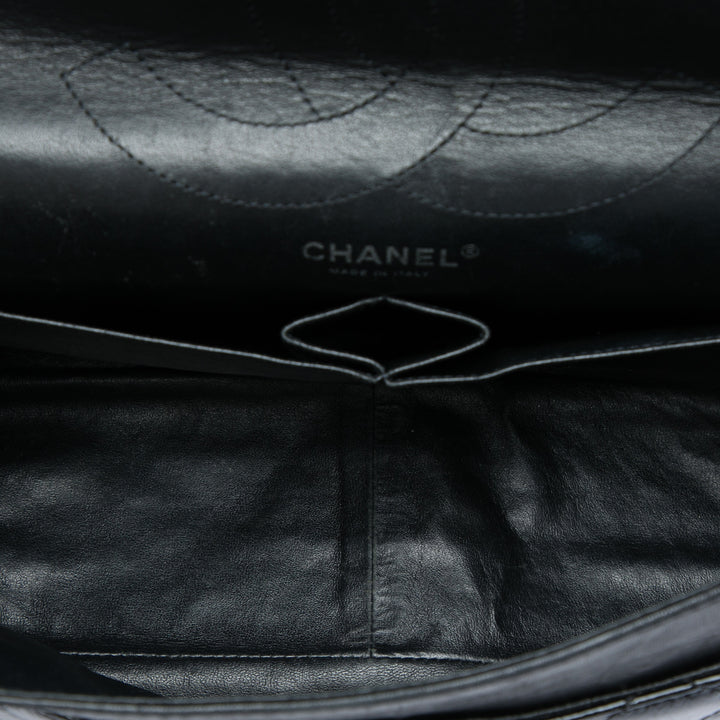 Chanel Matelassé froissé Cuir verni Reissue 2.55 Double rabat 227