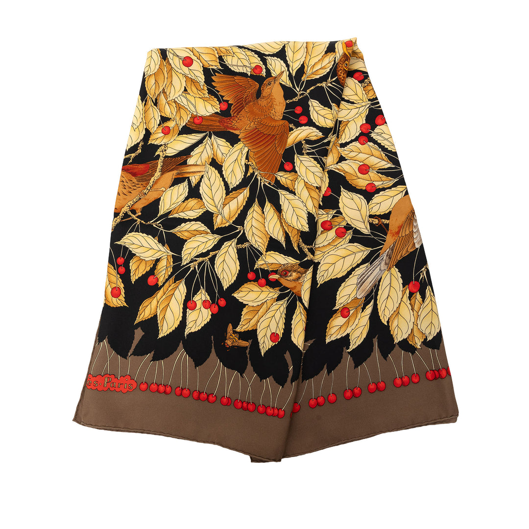 Hermès Les Merises Soie Foulard 90