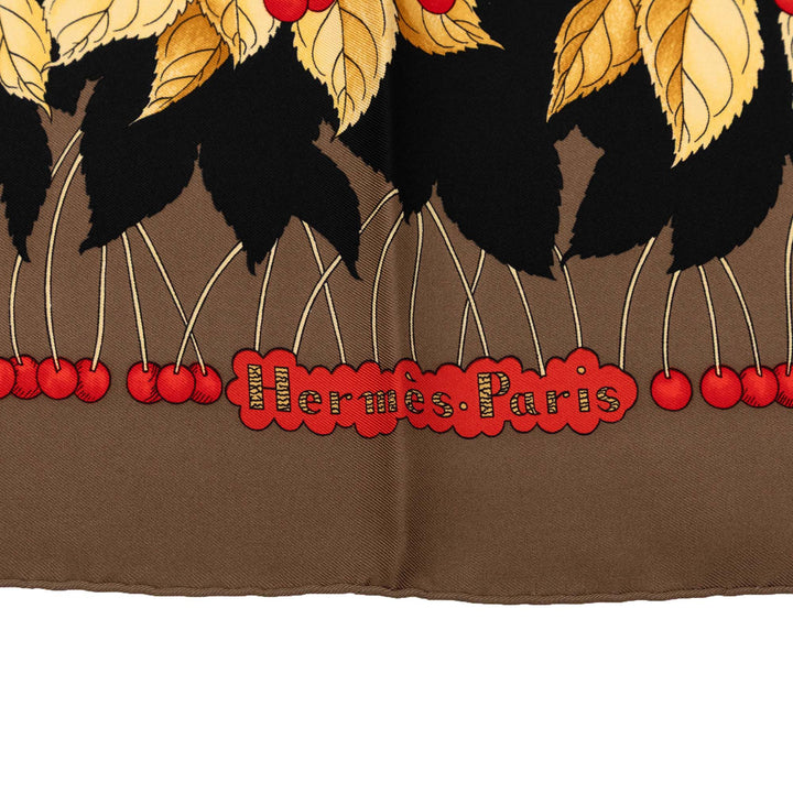 Hermès Les Merises Soie Foulard 90