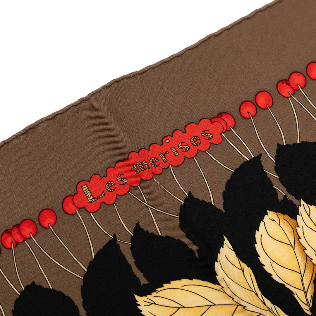 Hermès Les Merises Soie Foulard 90