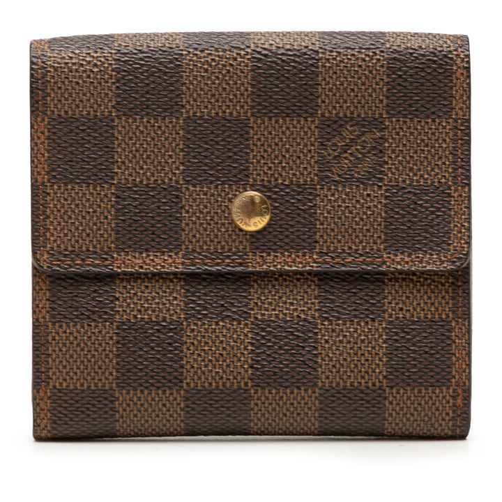 Louis Vuitton Damier Ebene Portefeuille Elise Portefeuille