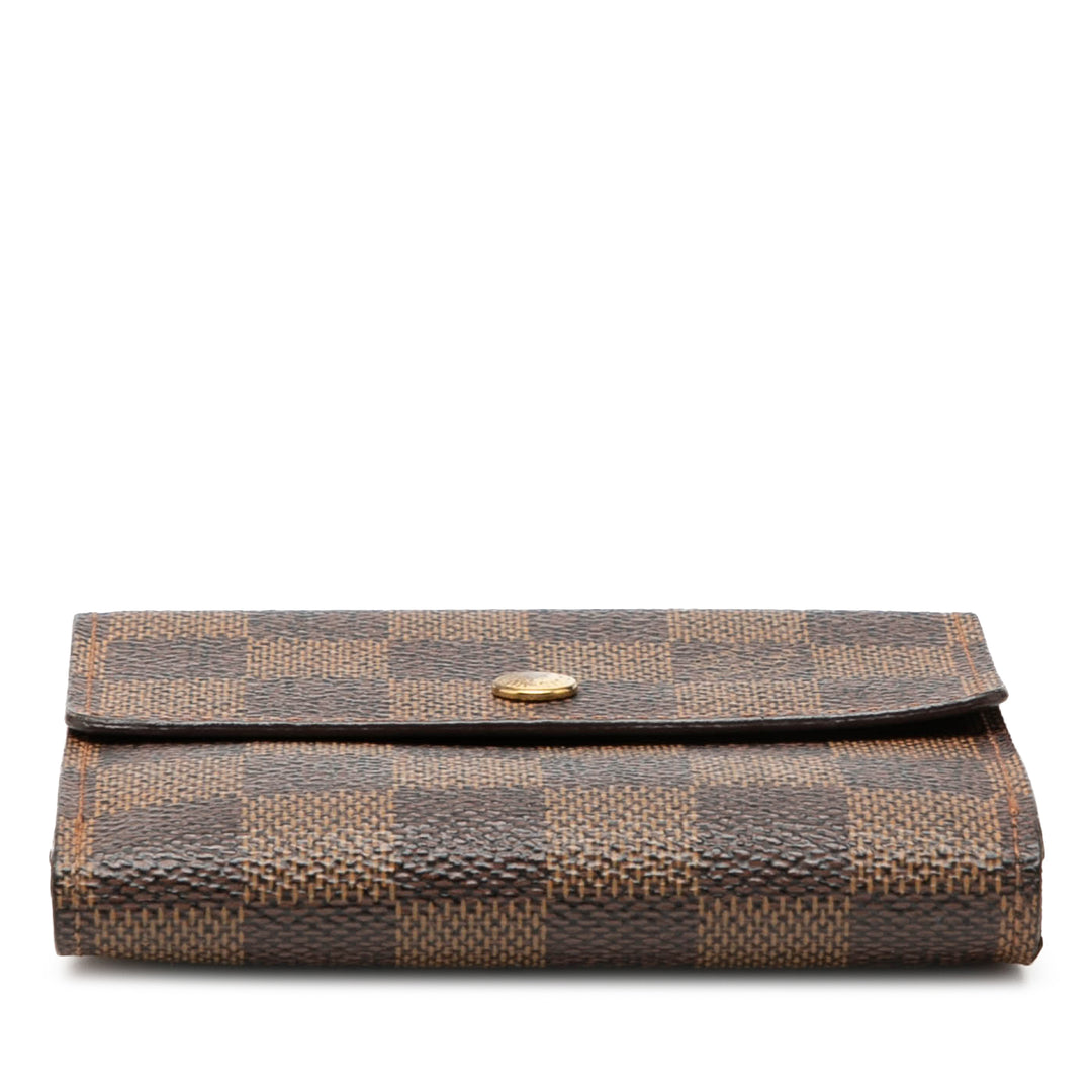 Louis Vuitton Damier Ebene Portefeuille Elise Portefeuille