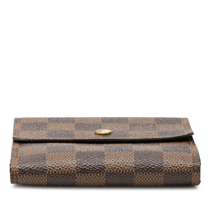 Louis Vuitton Damier Ebene Portefeuille Elise Portefeuille