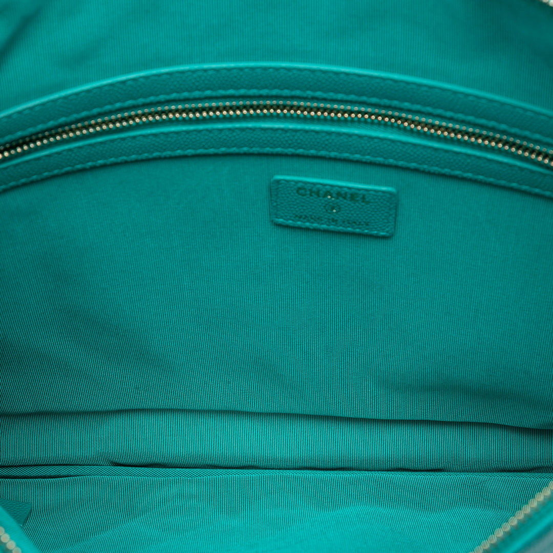 Chanel Large Matelassé Caviar O Étui Pochette