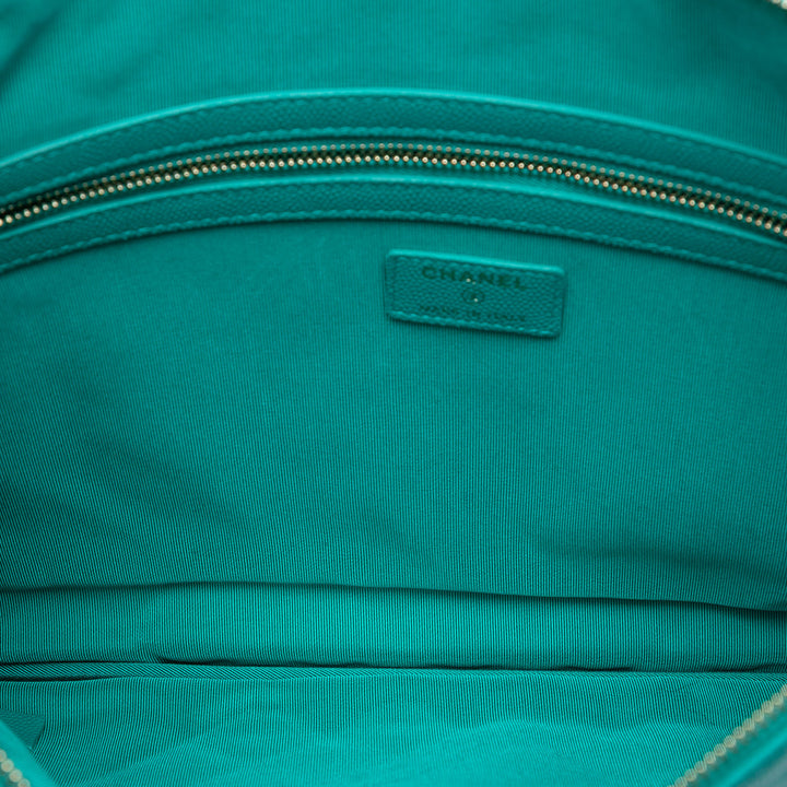 Chanel Large Matelassé Caviar O Étui Pochette